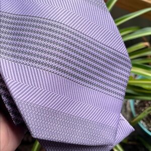 Vtg 60s/70s Purple & Black Neck Tie Necktie Polyester Madmen Car Salesman Vibes